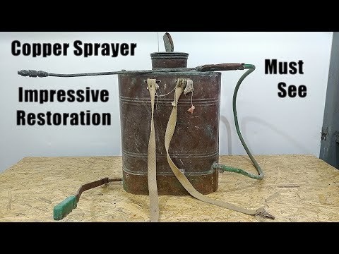 1940s Oxidized Backpack Copper Sprayer Restoration