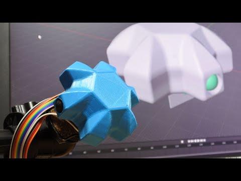 3D Printed Full 6 DOFs Space Mouse - "Space Mushroom"