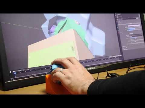 3D Space Mouse "Space Mushroom" with Palm Rest