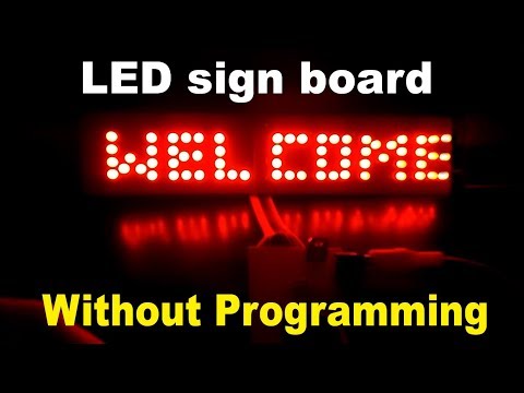 Animated Led sign board without programming | how to make