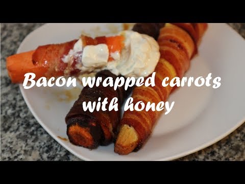 Bacon wrapped carrots with honey recipe