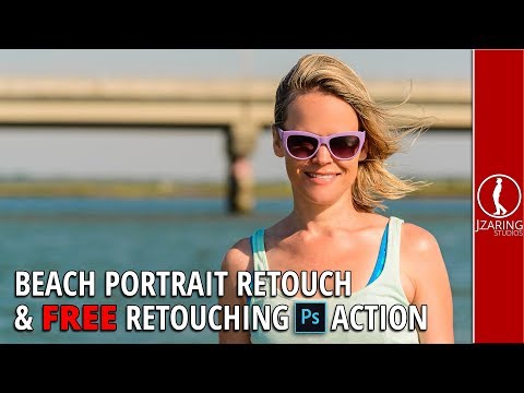 Beach Portrait Retouch and FREE RETOUCHING ACTION