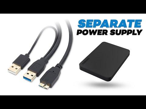 Create a USB Power + Data Splitter to power an external hard drive externally