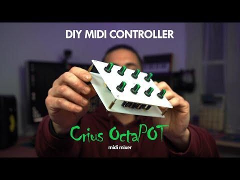 DIY Arduino Midi Controller "Crius OctaPOT" Midi Mixer [GREEK] 2021
