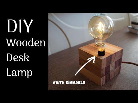 DIY Dimmable Wooden Desk Lamp