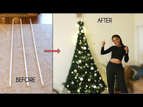 DIY Space-Saving PVC Pipe Christmas Tree