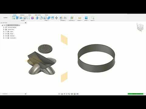Design in Fusion360 | DIY Speaker Using Empty 3D Filament Spool