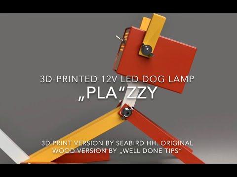 Dog Lamp - "PLAzzy" - LED 12V - 3D Printed