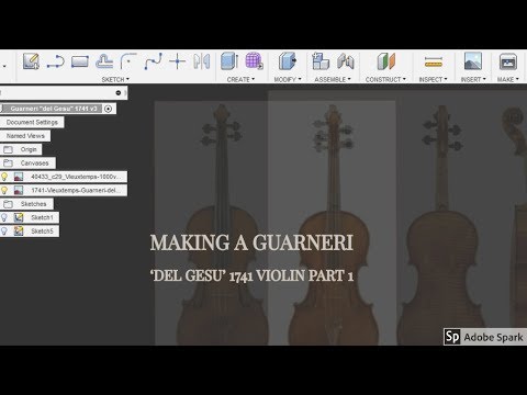 Drawing a Violin Body: Fusion360 Proportional Design