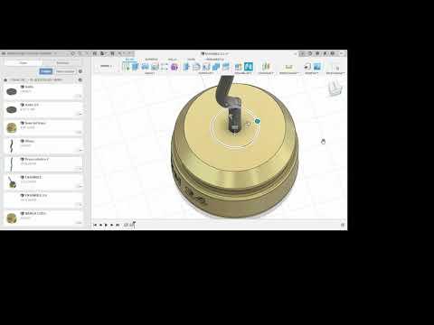 Ensamble del brazo ,base y anillo.