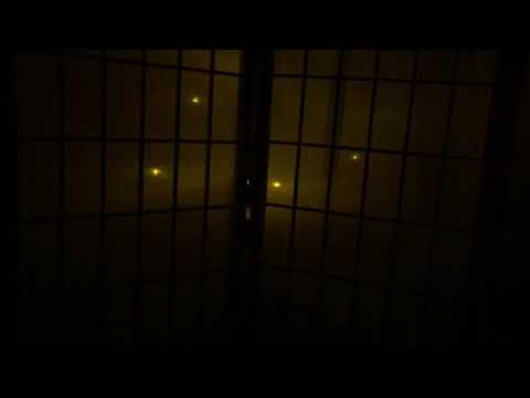 Flaming LED behind the shoji screen