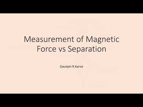 Force vs Separation measurement required for Magnet, Ball and O-Ring Joint (MBOR)