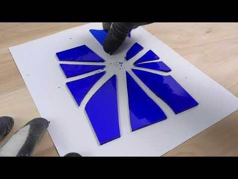 Glass Shatter "Stained Glass" Breaking Glass