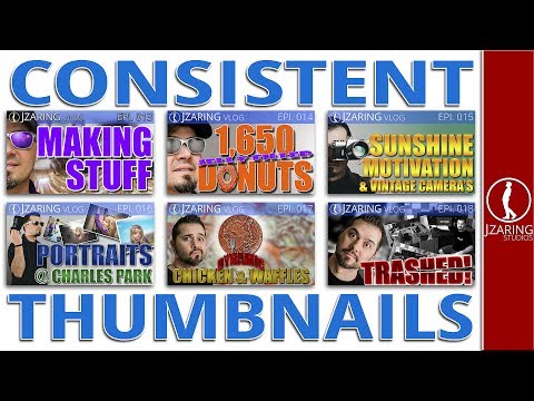 How To Create Consistent Youtube Thumbnails in Photoshop