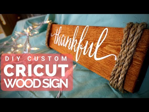 How to Make Wood Signs with a Cricut - Craft Tutorial | ICreateCrafts.com