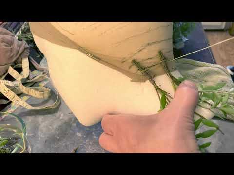 How to Sew on Sedum Bundles&mdash;Instructables Project Step for Live Plant Wig
