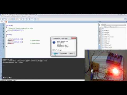 How to Upload Blinking Led Program to Pinguino board (PIC18F2550)