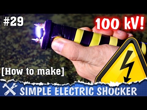 How to make electric shocker. DIY high voltage teaser