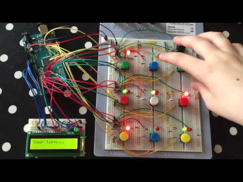 Intelligent Arduino Tic Tac Toe (Noughts and Crosses)