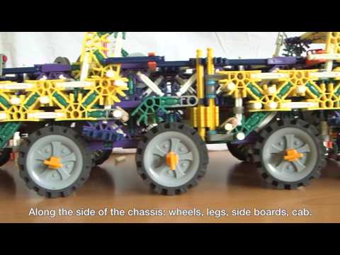 Knex mobile folding crane: her construction