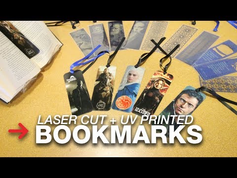 Laser cut bookmarks | Laser engraving paper | Laser cut paper