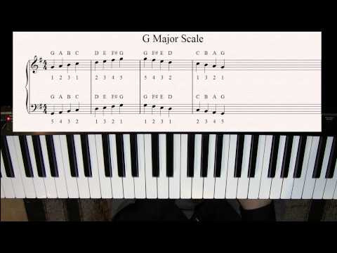 Learn How to Play Piano 24 - The G Major Scale on Piano