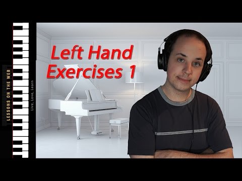 Left Hand Exercises on the Piano - Learn How to Play Piano 8 - Lessons and Tutorials for Beginners