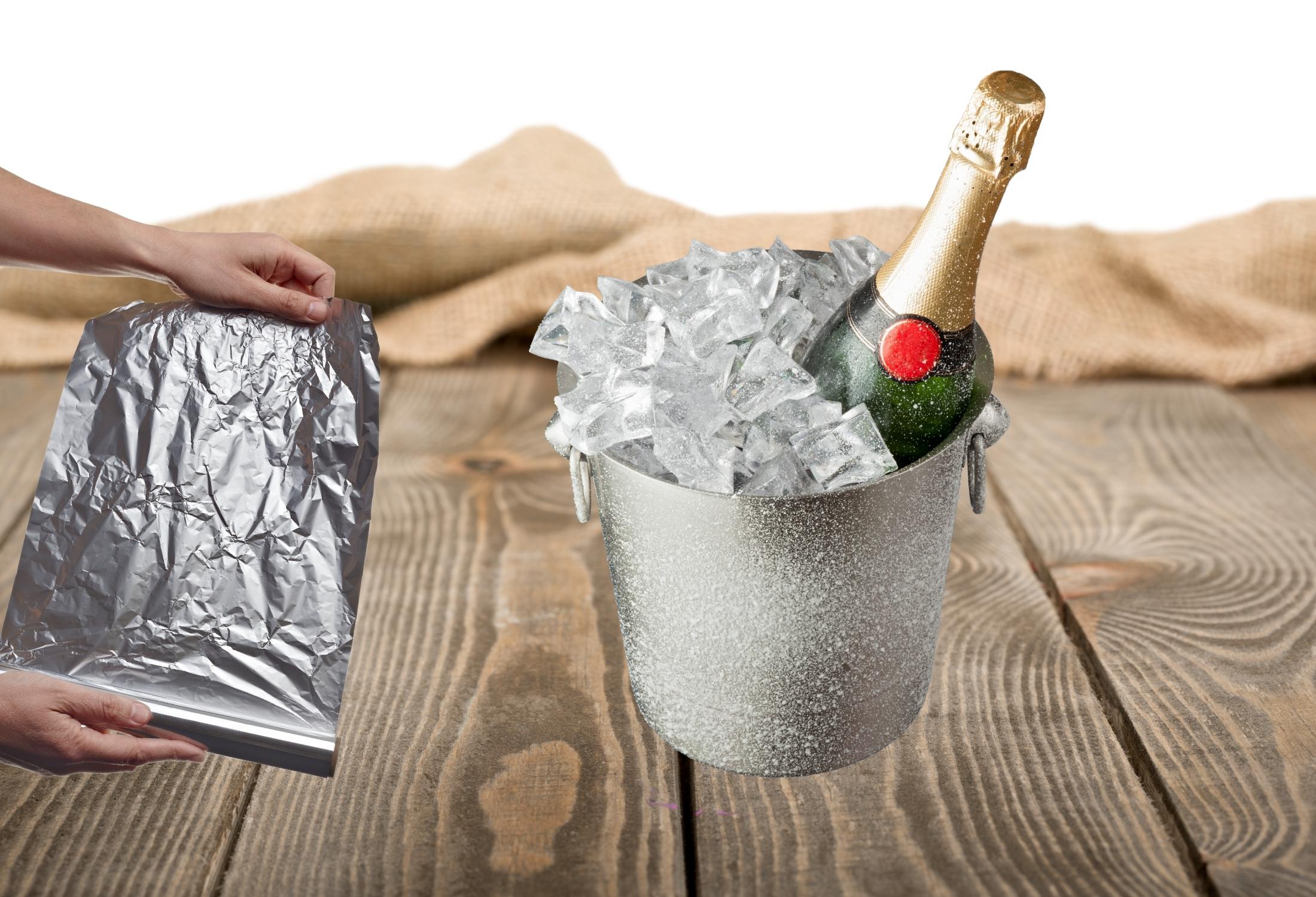 Line The Ice Bucket With Aluminum Foil.jpg