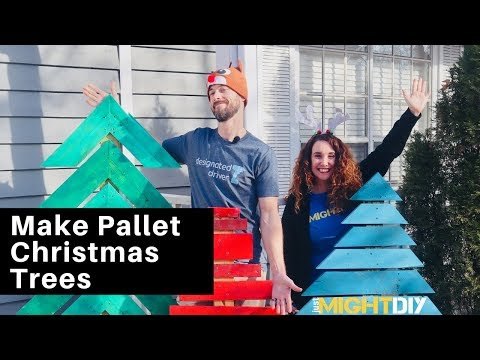 Make Christmas Tress from Pallets: Holiday DIY | Outdoor Decorations