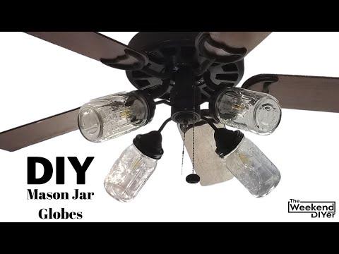 Mason Jar Ceiling Fan Globes
