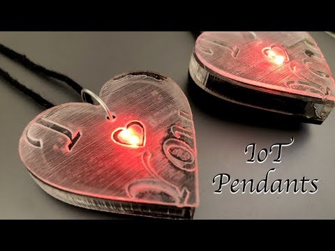 Most Innovative project of 2019, Connected Love Pendants | IoT Projects | ESP8266 Projects