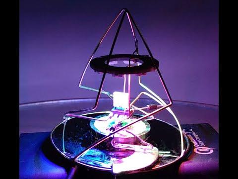 Neopixel ring, brass circuit scupture lamp