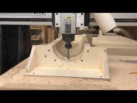 Noodle Desk -- Coarse to fine pass on CNC