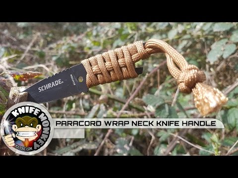 Paracord Wrap your Neck Knife Handle Tutorial