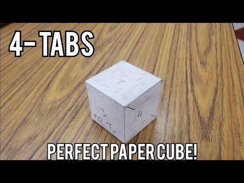 Perfect Paper Cube 4- Tabs