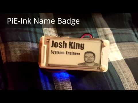 PiE-Ink Name Badge
