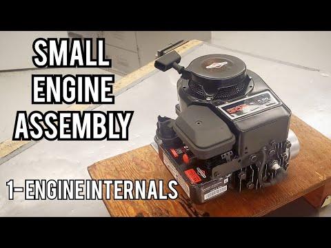 SMALL ENGINE ASSEMBLY 1 - Installing Crank, Piston, Camshaft, etc
