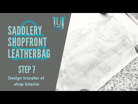 Saddlery Shopfront leather BAG - Step 7 Frontflap/second Layer - Design Transfer