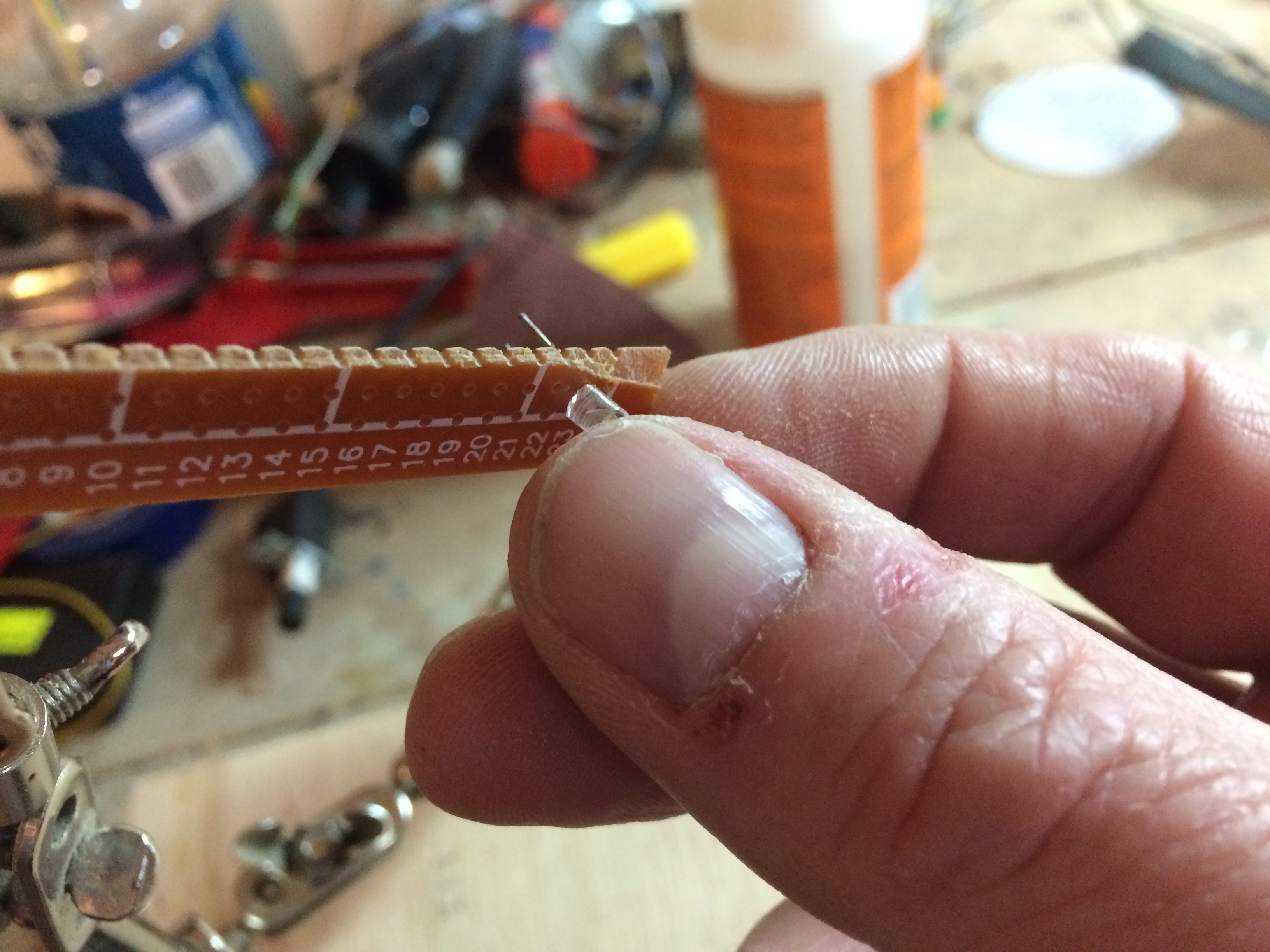 Step 11 - insert LED into perfboard.JPG