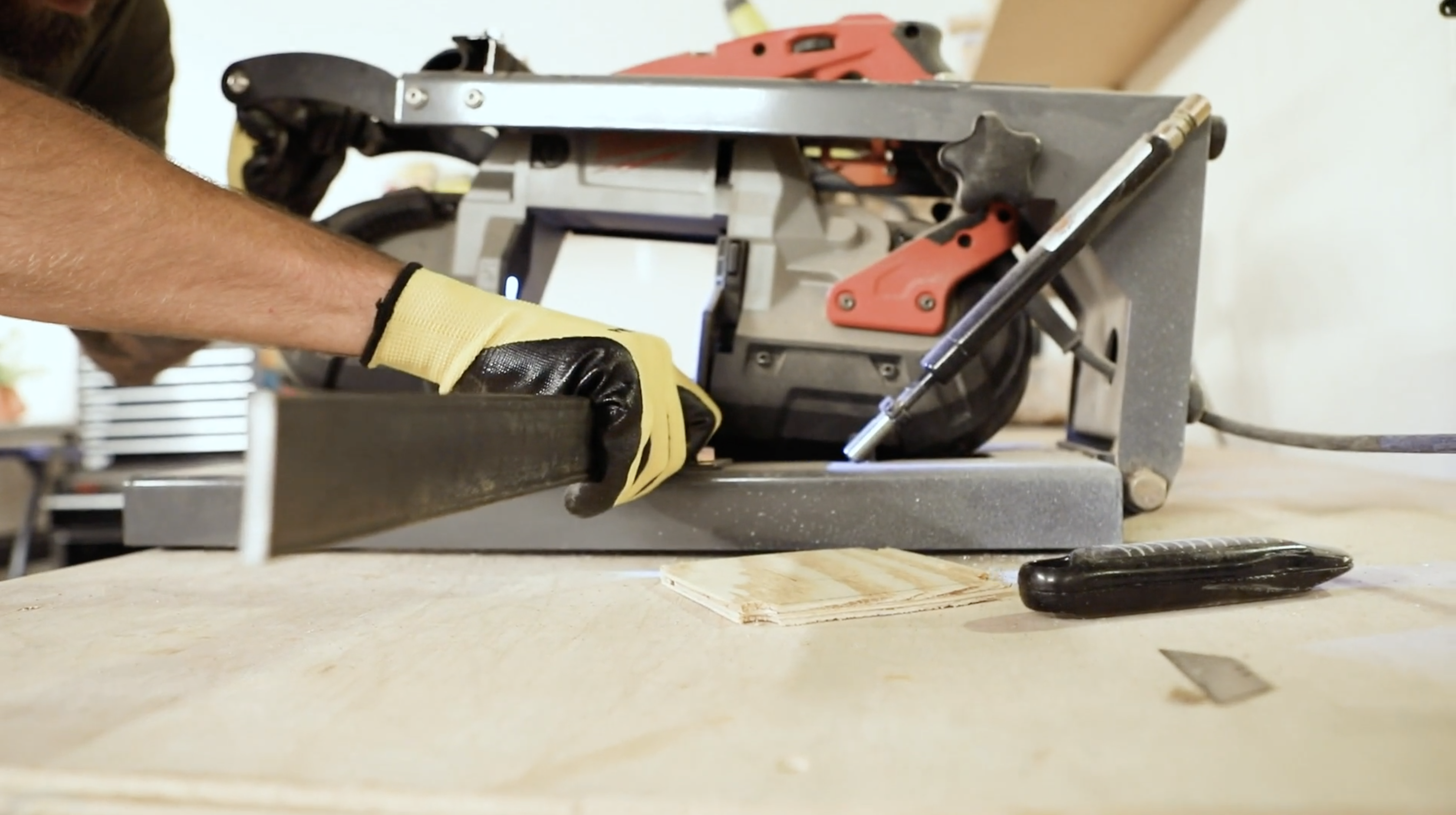 Step 5 - Cutting Steel Brackets for DIY Wooden Beam Light Fixture - Color Cord Company.png