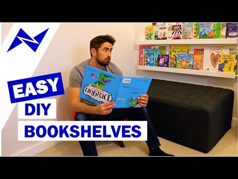 Super easy DIY project - Making forward facing bookshelves.