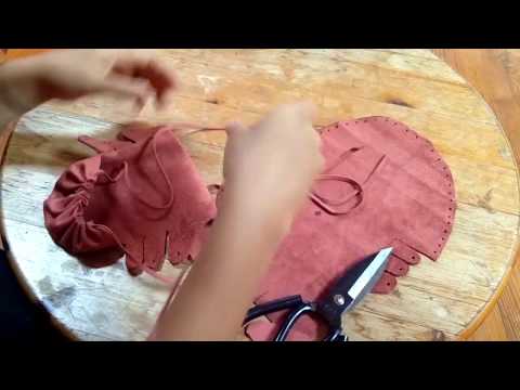 The ''SUN SANDALS'' tutorial part 6/8 (lacing the front)