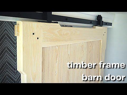 Timber Frame Sliding Barn Door | Japanese Carpentry | Barn Door Build
