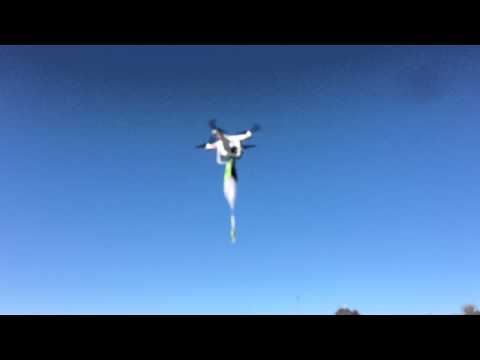 Toy Parachute on DJI Phantom 2 Vision