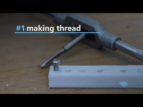 Tutorial : Bolts , Screw , Thread , Nuts and heat insert  into 3D prints  [part2/4]
