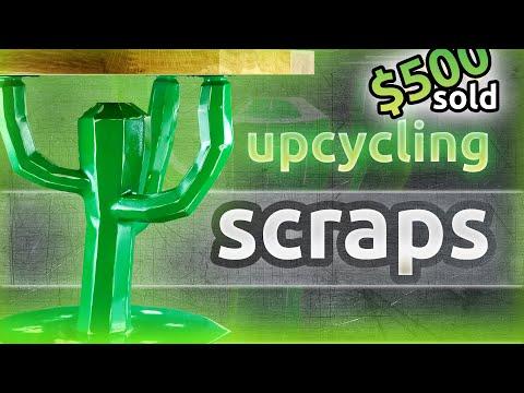 Upcycling metal scraps idea. Coffee Table Base DIY (re-upload)
