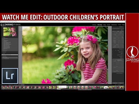 Watch Me Edit:  Outdoor Children's Portrait