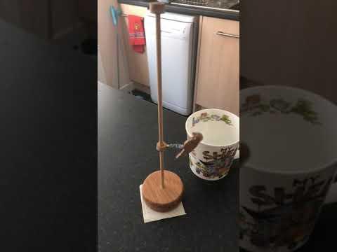 Woodpecker on a pole