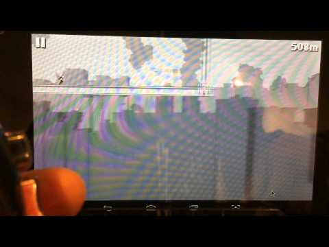 iTapStick with Canabalt Game on Android Tablet