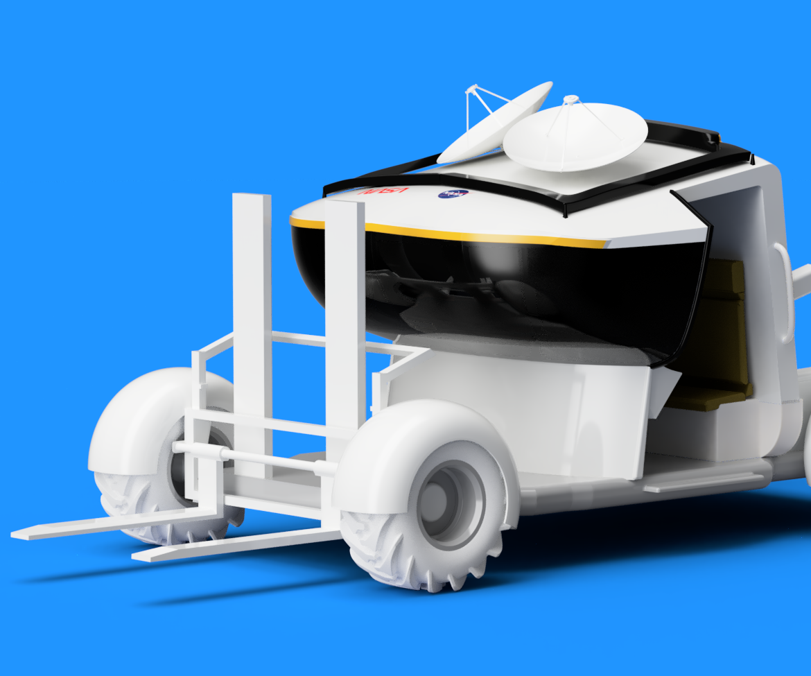 Concept for Toyota Moon Forklift.